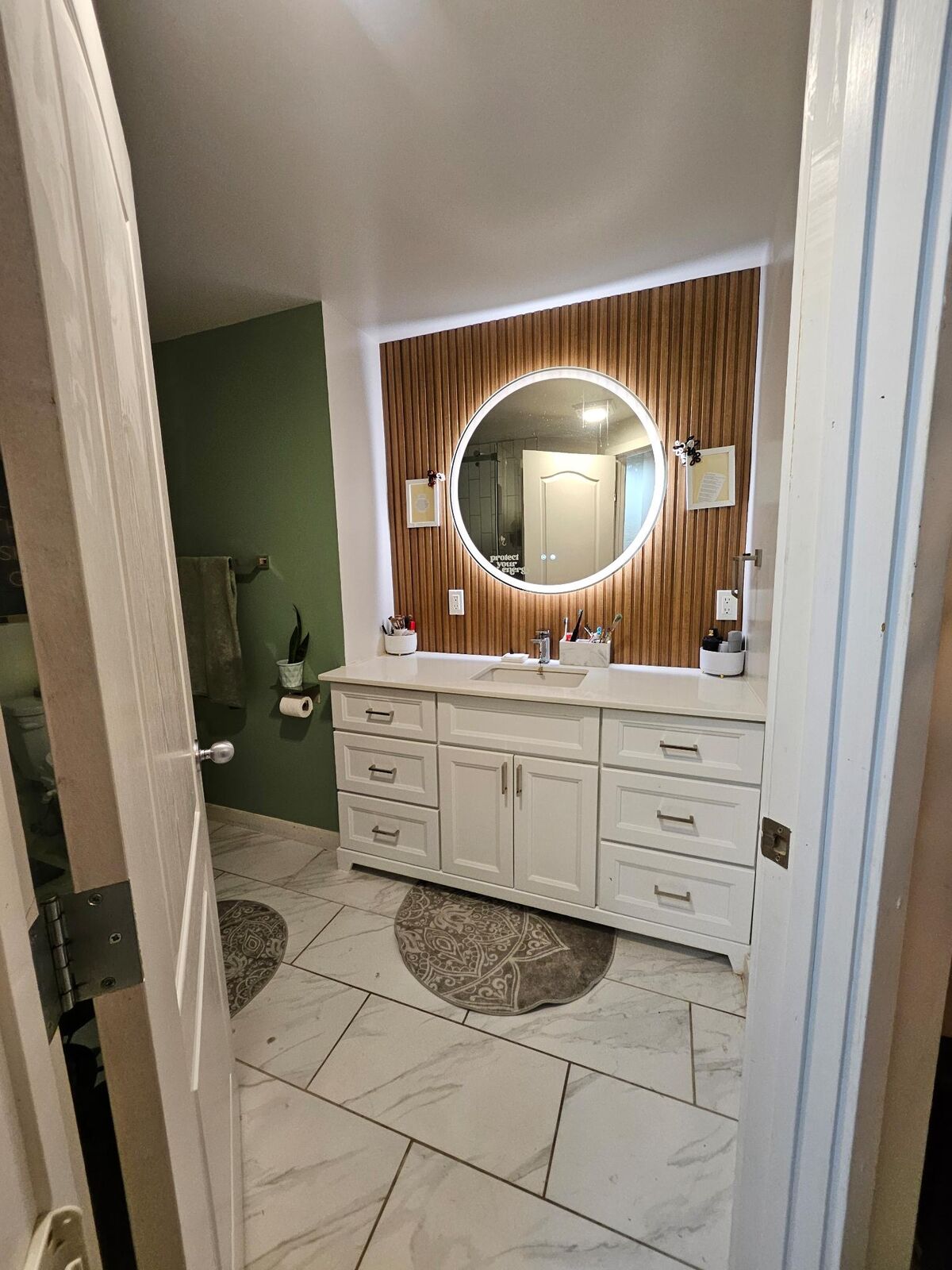 Bathroom vanity reno — Calgary home